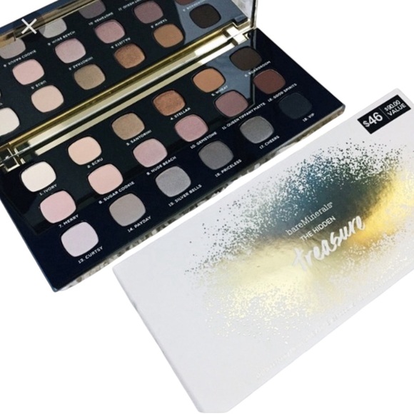 New Bare Minerals Hidden Treasure 18 ct Eyeshadow palette Collection hard case - Picture 1 of 7